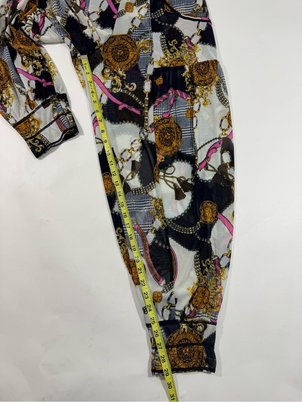 Autumn Teneyl Mesh Dreamer Pants Chain Print - Picture 4 of 6